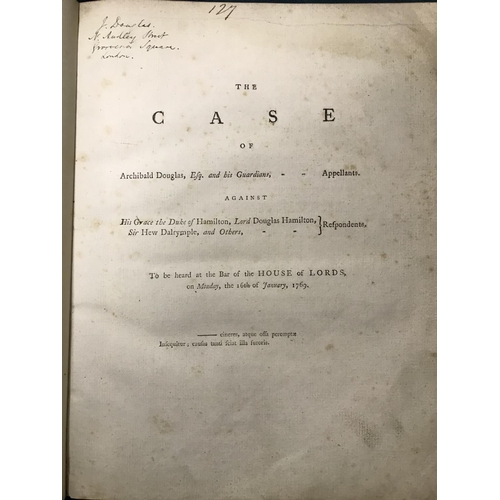 279 - The Douglas Cause. The Case of Archibald Douglas, Esq. and his Guardians, Appellants. Against His Gr... 