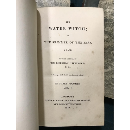 281 - Fenimore Cooper, James. The Water Witch, 3 volumes, first edition, without half-titles, occasional s... 