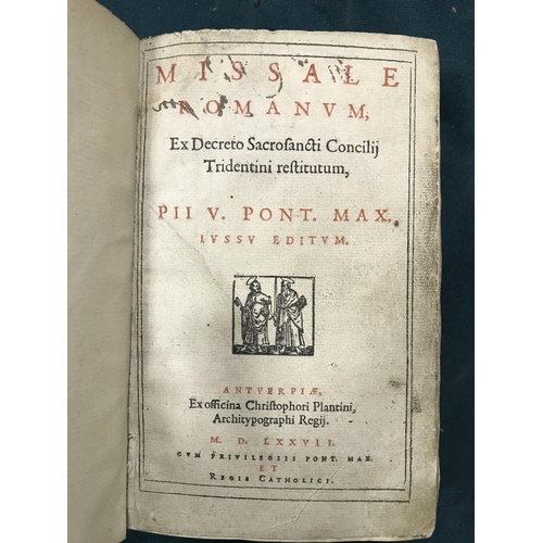 304 - Missale Romanum. Missale Romanum Ex Dectreto Sacrosancti Concilij Tridentini restitutum, printed in ... 