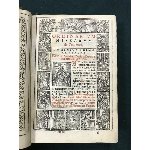 305 - Missale Romanum. [Missale Romanum Ex Dectreto Sacrosancti Concilij Tridentini restitutum], printed i... 