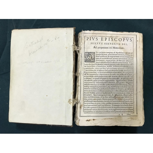 305 - Missale Romanum. [Missale Romanum Ex Dectreto Sacrosancti Concilij Tridentini restitutum], printed i... 