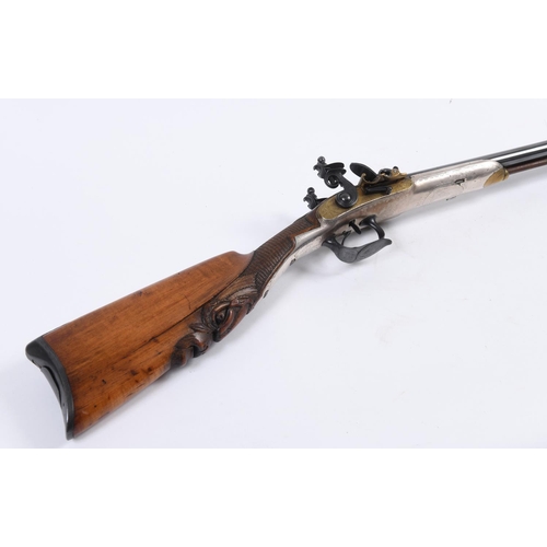 410 - A FINE FRENCH DOUBLE FLINTLOCK SPORTING GUN MARKED EUSTACE MOULARD DUFOUR. A fine double barrelled f... 