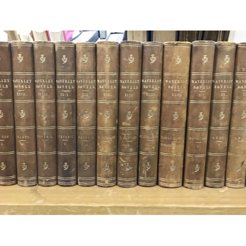 314 - Scott, Sir Walter. The Waverley Novels, 48 volumes, engraved additional titles and frontispieces, co... 