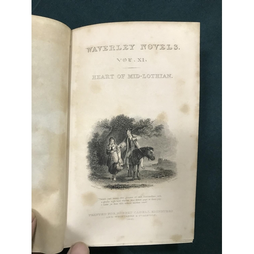 314 - Scott, Sir Walter. The Waverley Novels, 48 volumes, engraved additional titles and frontispieces, co... 