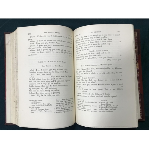 315 - Shakespeare, William. The Cambridge Shakespeare, 9 volumes, half-titles, contemporary red half calf,... 