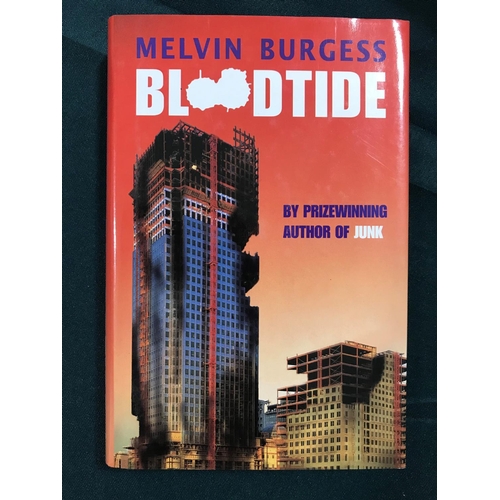 330 - Burgess, Melvin. Bloodtide, first edition, signed, original cloth, dust-jacket, 8vo, London; Anderso... 