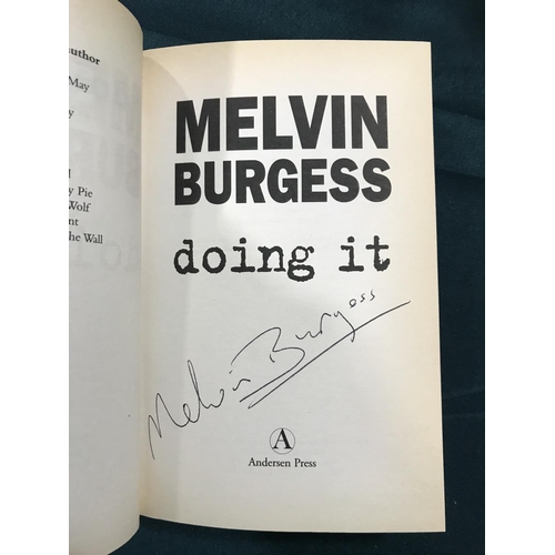 330 - Burgess, Melvin. Bloodtide, first edition, signed, original cloth, dust-jacket, 8vo, London; Anderso... 