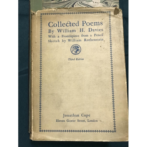 332 - Davies, William Henry. Selected Poems, number 98 of 310 copies, portrait frontispiece, original clot... 