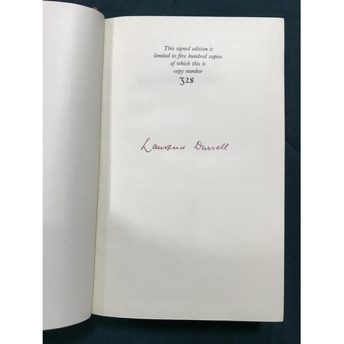 333 - Durrell, Lawrence. The Alexandria Quartet, first collected edition, number 328 of 500 copies, signed... 