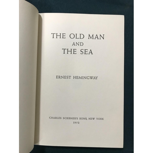 341 - Hemingway, Ernest. The Old Man and the Sea, first edition, free-endpaper inscribed by a previous own... 