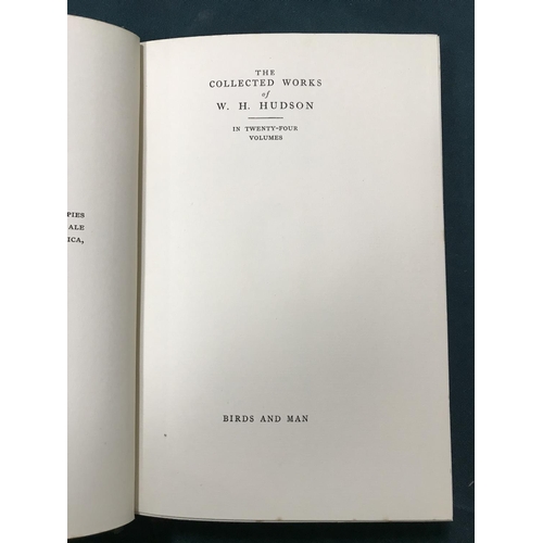 343 - Hudson, William Henry. The Collected Works, 24 volumes, one of 750 sets, original cloth gilt, dust-j... 