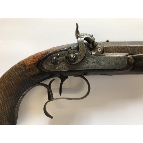 449 - A FORSYTHE & Co. 32 BORE TARGET PISTOL. A single barrel 32 bore target pistol. With a 10