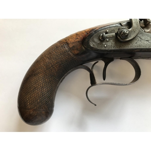 449 - A FORSYTHE & Co. 32 BORE TARGET PISTOL. A single barrel 32 bore target pistol. With a 10