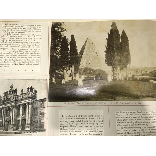 363 - King, E. Augusta. A personal album extending and illustrating her book, Italian Highways, comprising... 