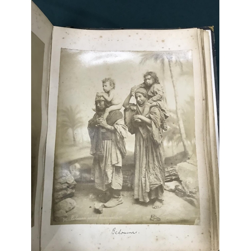 61 - Adelphoi Zangaki. An album containing 37 mounted albumen portraits of Egyptian people, c.1870, mostl... 