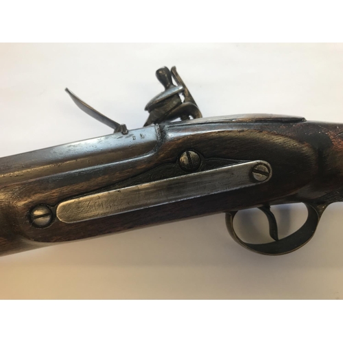 482 - A REPRODUCTION BLUNDERBUSS TYPE GUN. A reproduction Blunderbuss type muzzle loading gun with a 39 cm... 