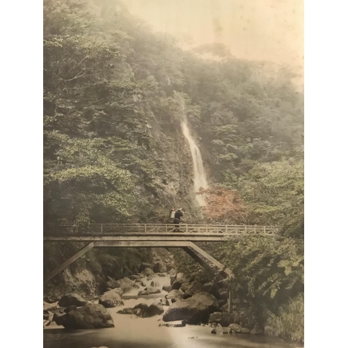 64 - Japan. A portfolio of 54 hand-tinted photographic prints, most captioned in the negative, including ... 