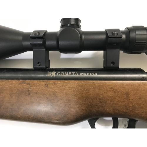 490 - A COMETA .22 AIR RIFLE. A Spanish Cometa Fenix 400S 10144-08 break barrel air rifle with Richter opt... 