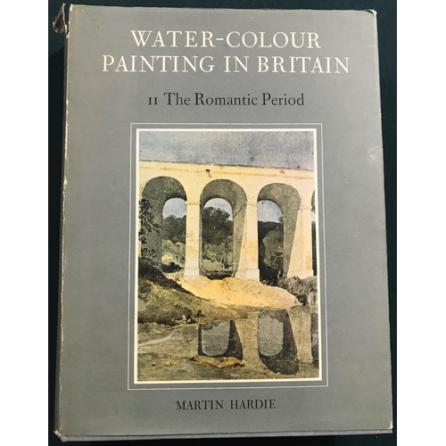 7 - Hardie, Martin. Water-Colour Painting In Britain, 3 volumes, plates, original cloth, dust-jackets, t... 