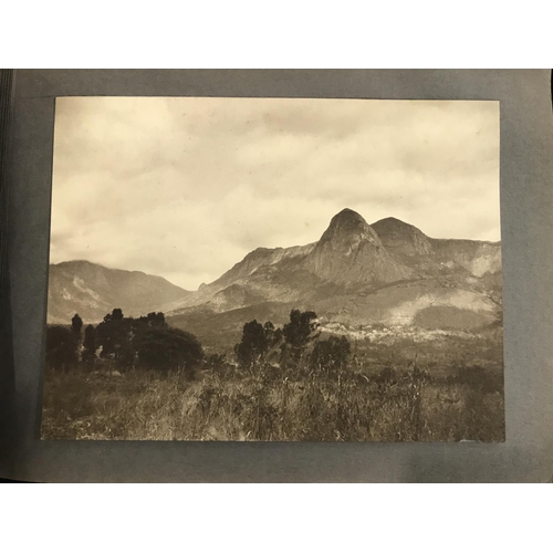 70 - South Africa. An album of 44 large amateur photographs of the South African landscape, a few with lo... 