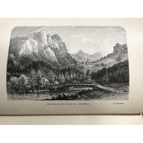 83 - Edwards, Amelia B. Untrodden Peaks and Unfrequented Valleys, second edition, folding map, illustrati... 