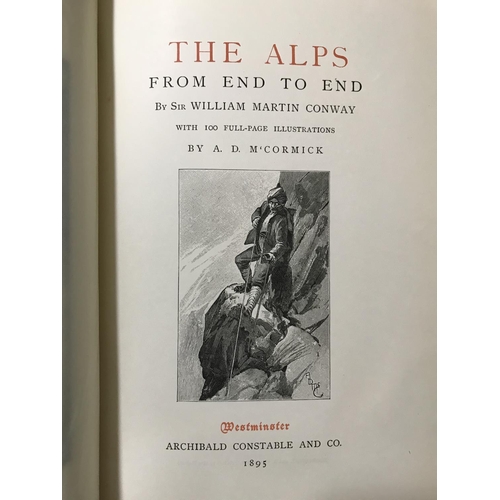 83 - Edwards, Amelia B. Untrodden Peaks and Unfrequented Valleys, second edition, folding map, illustrati... 