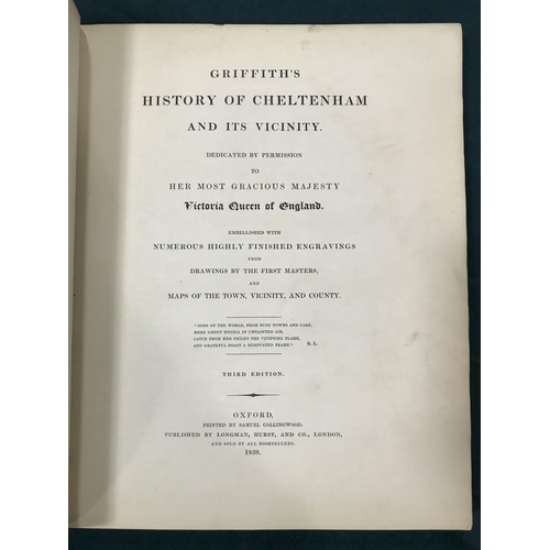 85 - Griffith, S. Y. Griffith's History of Cheltenham and Its Vicinity, engraved portrait frontispiece an... 