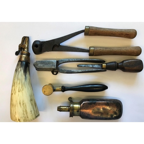 507 - A COLLECTION OF SHOT MAKING TOOLS AND ACCESSORIES. A collection of tools and accessories to include ... 