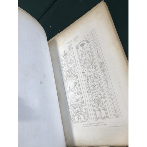 9 - Maccari, Enrico. Secolo XV. XVI. Saggi di Architettura e Decorazione Italiana, 3 parts in one volume... 