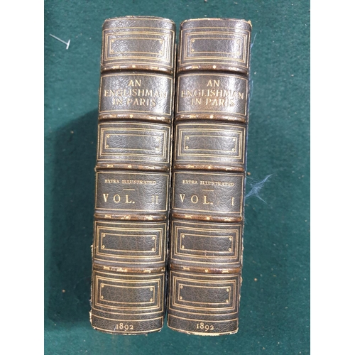 96 - [Vandam, Albert Dresden] An Englishman in Paris, 2 volumes, EXTRA-ILLUSTRATED with numerous engraved... 