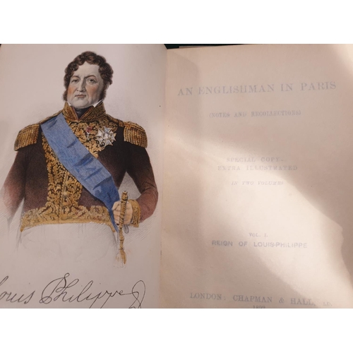 96 - [Vandam, Albert Dresden] An Englishman in Paris, 2 volumes, EXTRA-ILLUSTRATED with numerous engraved... 