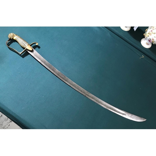 540 - A YEOMANRY CAVALRY OFFICER'S SWORD C.1800. An early 19th century Yeomanry Cavalry Officer's Sword wi... 