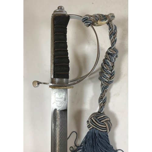 554A - A GEORGE V OFFICERS SWORD. A George V 1821 Pattern Royal Artillery Officers sword by C. Boyton And S... 