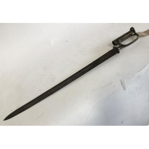 573 - AN EAST INDIA COMPANY SAPPERS AND MINERS SWORD BAYONET. A Victorian Sappers and Miners East India Co... 