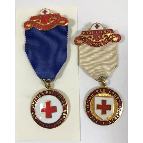 879 - BRITISH RED CROSS SOCIETY MEDALS AND A FRENCH BRETON AWARD. A British Red Cross Society First-Aid Pr... 