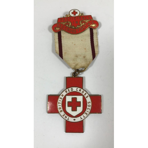 879 - BRITISH RED CROSS SOCIETY MEDALS AND A FRENCH BRETON AWARD. A British Red Cross Society First-Aid Pr... 