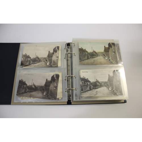 1303 - LOCAL POSTCARD ALBUM an album of approx 210 postcards including Merriott (Broadway, Lower St, High S... 