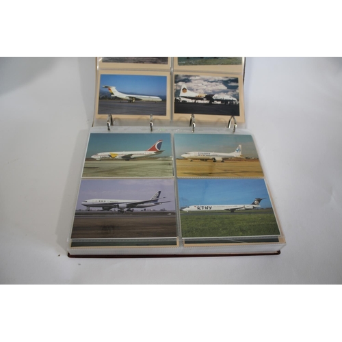 1309 - ALBUMS OF AEROPLANE POSTCARDS - AVIATION INTEREST 9 albums with a large and extensive collection of ... 