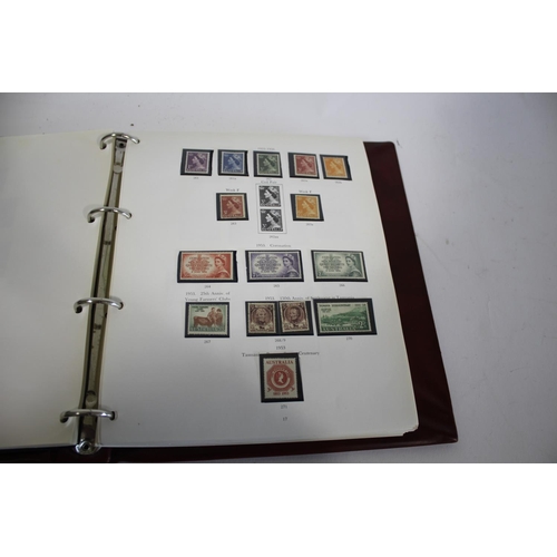 1336 - AUSTRALIAN STAMP ALBUMS 4 Stanley Gibbon stamps albums including mint stamps and blocks 2008-2011, a... 