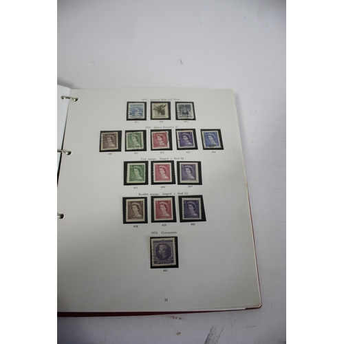 1338 - CANADA STAMP ALBUMS 3 Stanley Gibbon albums including an album with used and mint stamps from QV, Ed... 