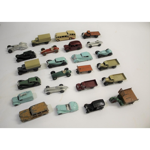 1366 - VINTAGE DIE CAST TOYS - DINKY TOYS a qty of unboxed die cast toys, including Dinky Toys Frazer-Nash,... 