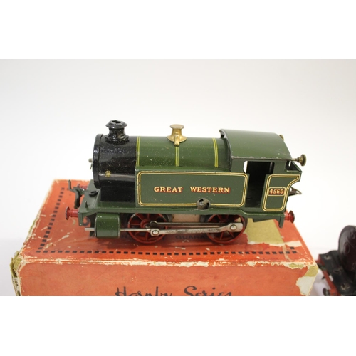 1387 - HORNBY 0 GAUGE LOCOMOTIVE - GREAT WESTERN a boxed No 1 Tank Locomotive Great Western 4560, with a cl... 