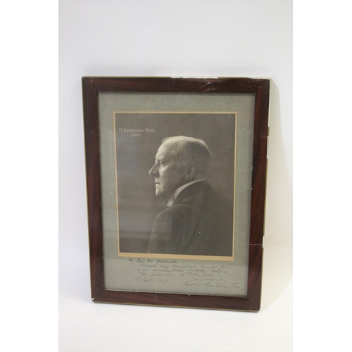 1535 - SIR HERBERT BEERBOHM TREE - SIGNED PHOTOGRAPH a framed photograph of H Beerbohn Tree, 1908, inscribe... 