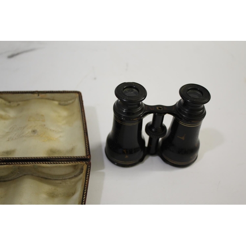 1578 - 19THC FRENCH MONOCULAR & OPERA GLASSES including a 19thc ivory and brass monocular, marked Soleil Op... 