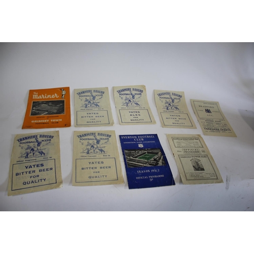 1613 - EARLY FOOTBALL PROGRAMMES a qty of approx 54 football programmes mostly from the early 1950's, inclu... 