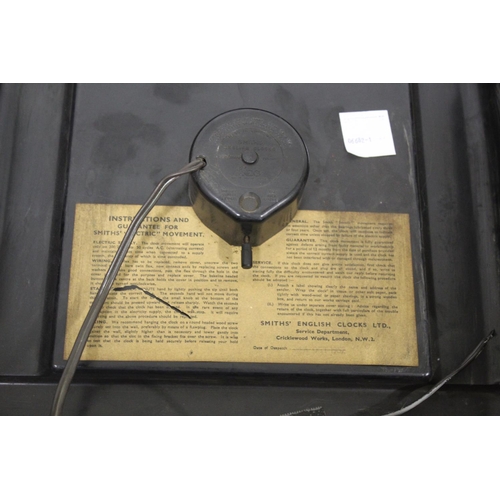 1627 - CRAVEN 'A' ELECTRIC ADVERTISING CLOCK - SMITH a Smith Sectric Craven A Never Vary electric clock, wi... 