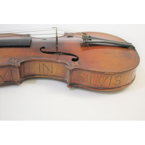 1643 - ANTIQUE VIOLIN - AFTER GASPARD DIUFFO a 19thc German violin with a spurious label for Gaspard Diuffo... 