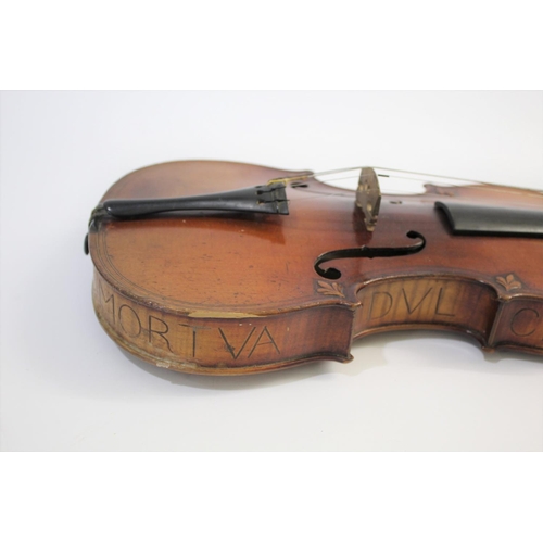 1643 - ANTIQUE VIOLIN - AFTER GASPARD DIUFFO a 19thc German violin with a spurious label for Gaspard Diuffo... 