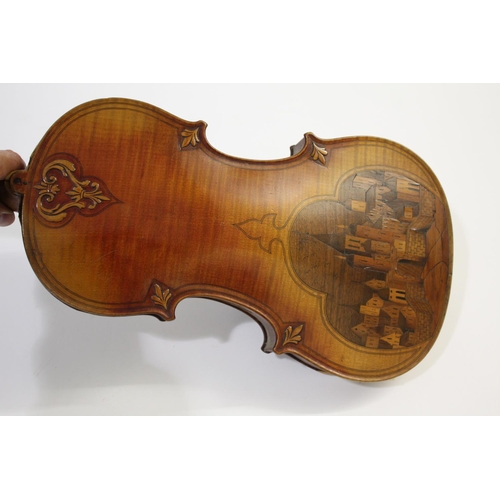 1643 - ANTIQUE VIOLIN - AFTER GASPARD DIUFFO a 19thc German violin with a spurious label for Gaspard Diuffo... 