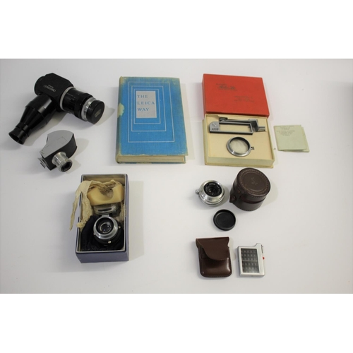 1681 - LEICA CASED CAMERA a Leica IIIf rangefinder camera, Serial Number 687691 (1954) and with a Leitz Sum... 